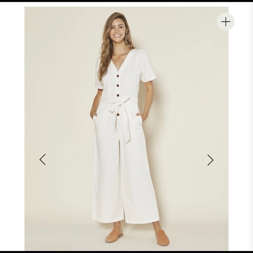 Outerknown Gia Jumpsuit in Color: Salt